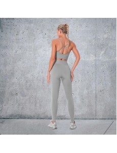 New Fashion Modern Breathable Workout Clothing Women Active Wear Yoga Pants BRA 4 colors Popular