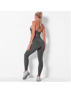 New Fashion Modern Breathable Workout Clothing Women Active Wear Yoga Pants BRA 4 colors Popular