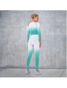 4 colors Fashion Modern Breathable Workout Clothing Women Active Wear Yoga Set hygroscopic and sweat releasing