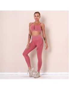 New Fashion Modern Breathable Workout Clothing Women Active Wear Yoga Pants BRA 5 colors high product quality