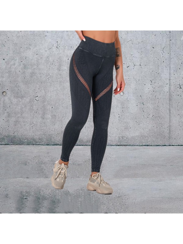 5 colors Fashion Modern Breathable Workout Clothing Women Active Wear Leggings Yoga Pants high product quality
