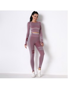 5 colors Fashion Modern Breathable Workout Clothing Women Active Wear Yoga Set hygroscopic New Product