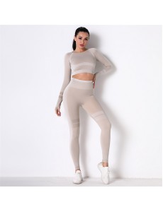 5 colors Fashion Modern Breathable Workout Clothing Women Active Wear Yoga Set hygroscopic New Product
