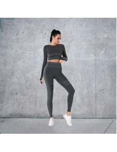 5 colors Fashion Modern Breathable Workout Clothing Women Active Wear Yoga Set hygroscopic New Product