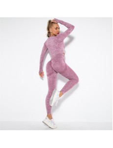 10 colors Fashion Modern Breathable Workout Clothing Women Active Wear Yoga Set hygroscopic and sweat releasing