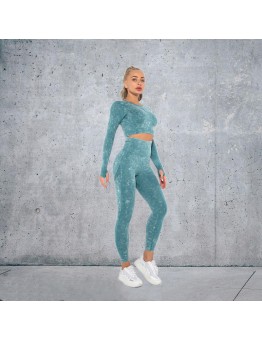 10 colors Fashion Modern Breathable Workout Clothing Women Active Wear Yoga Set hygroscopic and sweat releasing