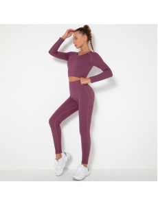5 colors Fashion Modern Breathable Workout Clothing Women Active Wear Yoga Set hygroscopic and sweat releasing