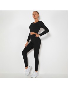 5 colors Fashion Modern Breathable Workout Clothing Women Active Wear Yoga Set hygroscopic and sweat releasing