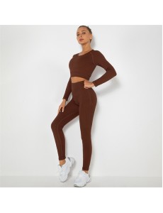 5 colors Fashion Modern Breathable Workout Clothing Women Active Wear Yoga Set hygroscopic and sweat releasing