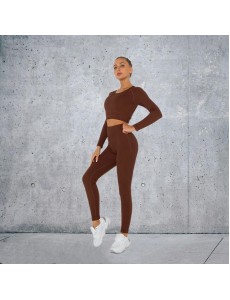 5 colors Fashion Modern Breathable Workout Clothing Women Active Wear Yoga Set hygroscopic and sweat releasing