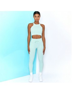 8 colors Fashion Modern Breathable Workout Clothing Women Active Wear Yoga Set