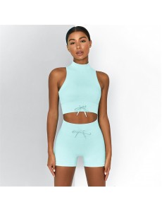 8 colors Fashion Modern Breathable Workout Clothing Women Active Wear Yoga Set fitness