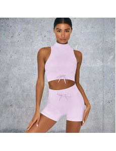 8 colors Fashion Modern Breathable Workout Clothing Women Active Wear Yoga Set fitness
