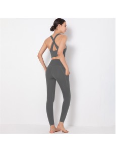 3 colors new product quality Fashion Modern Breathable Workout Clothing Women Active Wear Yoga Set fitness