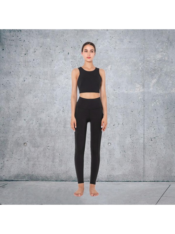 3 colors new product quality Fashion Modern Breathable Workout Clothing Women Active Wear Yoga Set fitness