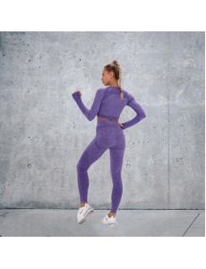 Fashion Modern Breathable Workout Clothing Women Active Wear Yoga Set 7 colors Long sleeve