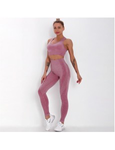 Fashion Modern Breathable Workout Clothing Women Active Wear Yoga Set 7 colors
