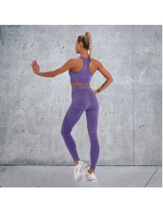 Fashion Modern Breathable Workout Clothing Women Active Wear Yoga Set 7 colors