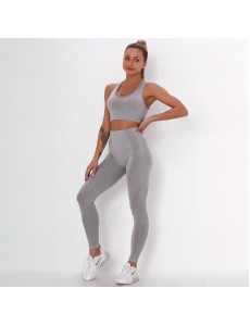 Fashion Modern Breathable Workout Clothing Women Active Wear Yoga Set 7 colors