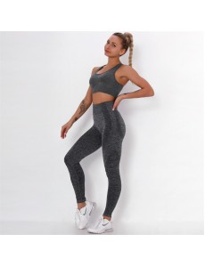 Fashion Modern Breathable Workout Clothing Women Active Wear Yoga Set 7 colors