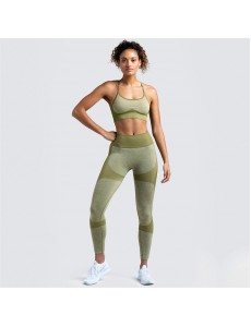 New Fashion Modern Breathable Workout Clothing Women Active Wear Yoga Pants BRA 8 colors