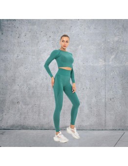 14 colors Fashion Modern Breathable Workout Clothing Women Active Wear Yoga Set