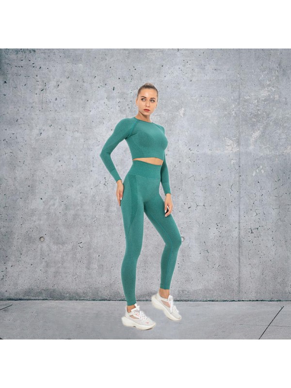 14 colors Fashion Modern Breathable Workout Clothing Women Active Wear Yoga Set