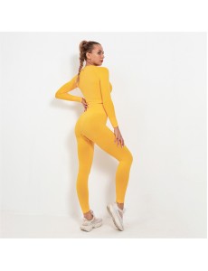 14 colors Fashion Modern Breathable Workout Clothing Women Active Wear Yoga Set