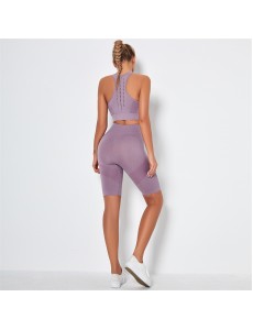 HOT 6 colors Fashion Modern Breathable Workout Clothing Women Active Wear Yoga Set hygroscopic and sweat releasing