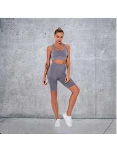 HOT 6 colors Fashion Modern Breathable Workout Clothing Women Active Wear Yoga Set hygroscopic and sweat releasing