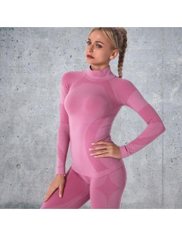 Hot Sale 5 colors Factory Wholesale Women Seamless Bandeau Strapless Girl Sexy long sleeve Popular fitness