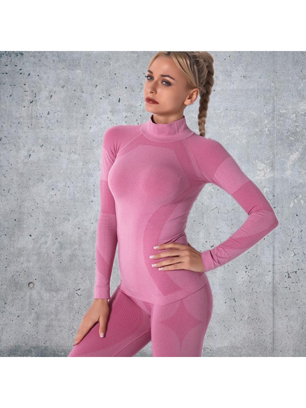 Hot Sale 5 colors Factory Wholesale Women Seamless Bandeau Strapless Girl Sexy long sleeve Popular fitness