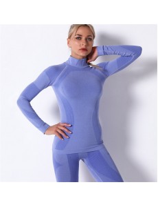 Hot Sale 5 colors Factory Wholesale Women Seamless Bandeau Strapless Girl Sexy long sleeve Popular fitness