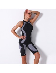 NEW 5 colors Fashion Modern Breathable Workout Clothing Women Active yoga wear hygroscopic and sweat releasing