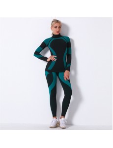NEW 5 colors Fashion Modern Breathable Workout Clothing Women Active Wear Yoga Set hygroscopic and sweat releasing