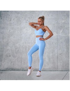 Fashion Modern Breathable Workout Clothing Women Active Wear Leggings Yoga Pants 8 colors fitness