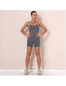 Fashion Modern Breathable Workout Clothing Women Active Wear Leggings Yoga Pants 7 colors Jumpsuit suspender Yoga suit