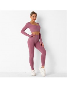 7 colors Fashion Modern Breathable Workout Clothing Women Active Wear Yoga Set hygroscopic and sweat releasing