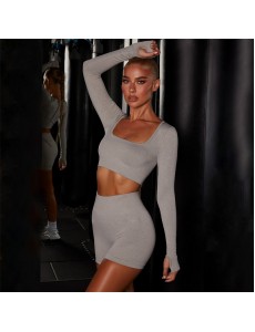 NEW 7 colors Fashion Modern Breathable Workout Clothing Women Active Wear seamless Yoga Set hygroscopic fitness