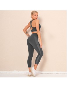 HOT 4 colors Fashion Modern Breathable Workout Clothing Women Active Wear Yoga Set hygroscopic Popular